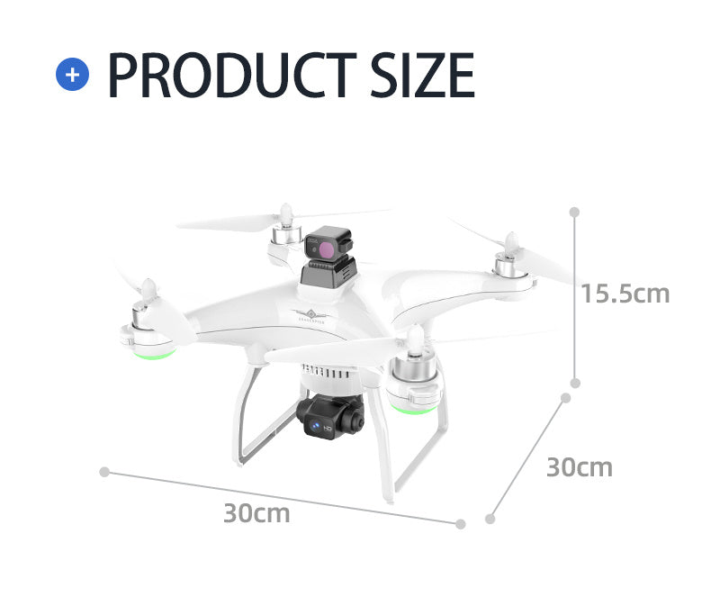 Drone GPS dual con cardán mecánico de tres ejes 4K HD para evitar obstáculos con láser