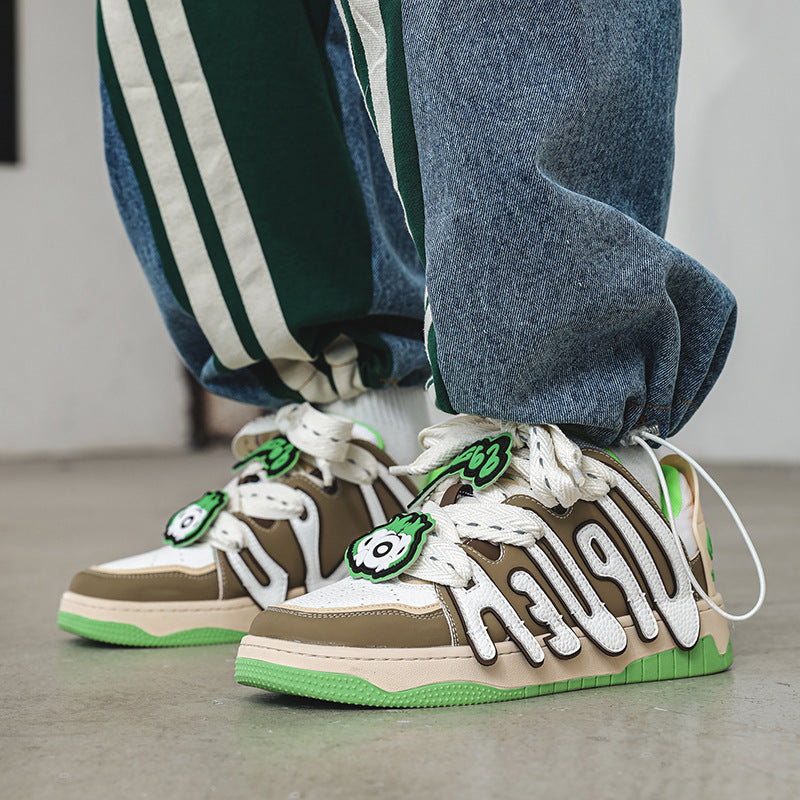 Zapatos de skate deportivos para parejas, modernos y versátiles para hombre