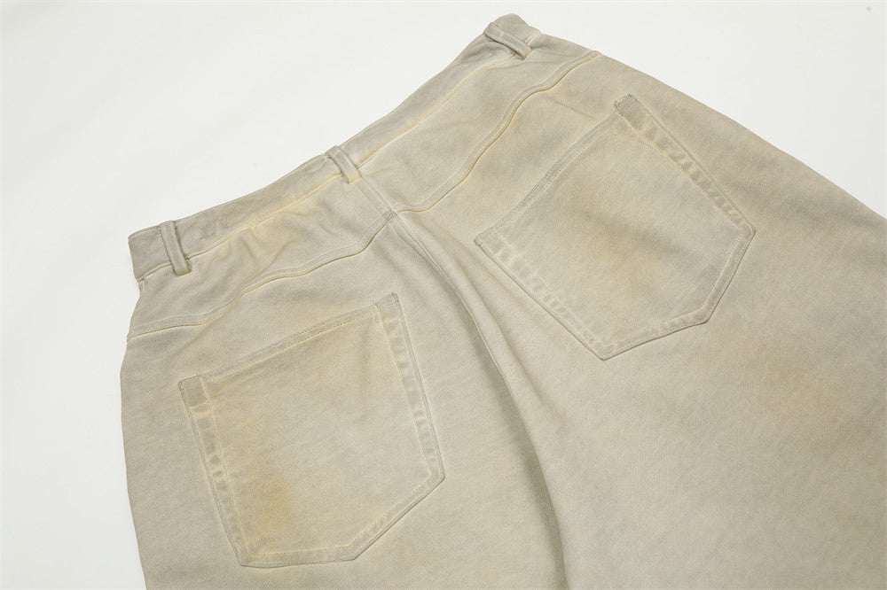 Vintage Fashion Men's Dirty Casual Trousers