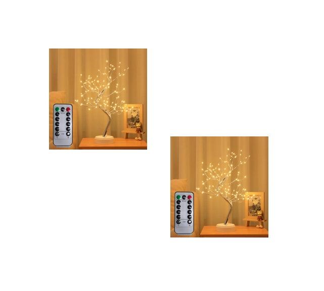 Nouvelle lumière colorée, LED ciel étoilé, fil de cuivre, lampe d'arbre à riz