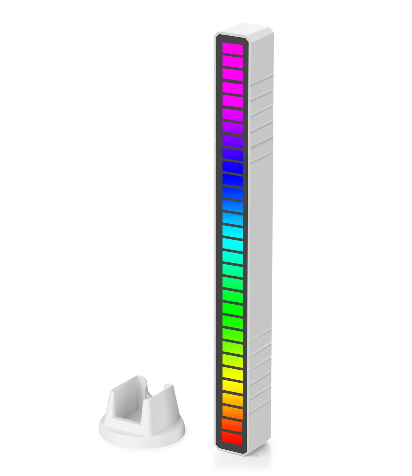 Tira de luces LED con Control de sonido, luz de ritmo, música, atmósfera, tubo colorido RGB, lámpara USB de ahorro de energía, luz ambiental