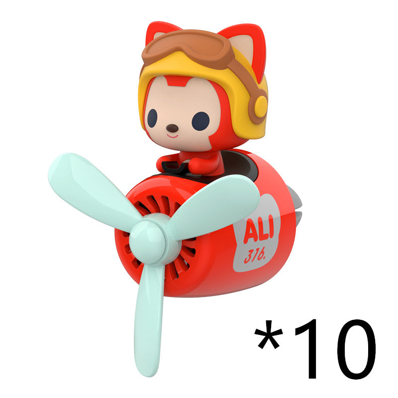 Dessin animé mignon créatif petit ours noir voiture sortie d'air aromathérapie