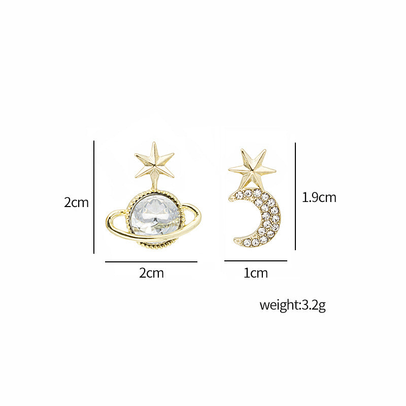 Boucles d'oreilles de style coréen avec aiguille en argent
