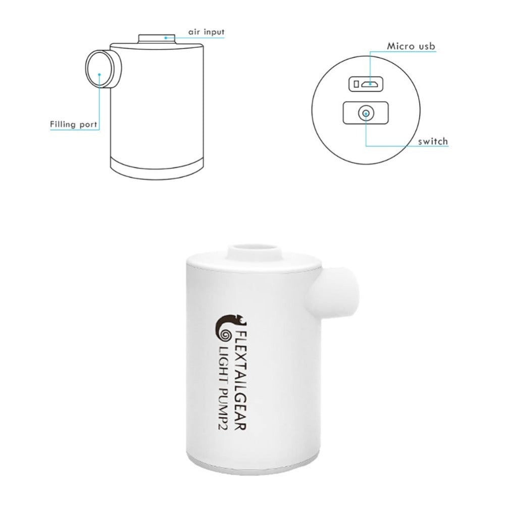 Múltiples boquillas de aire se ajustan a una bomba de aire portátil alta para exteriores