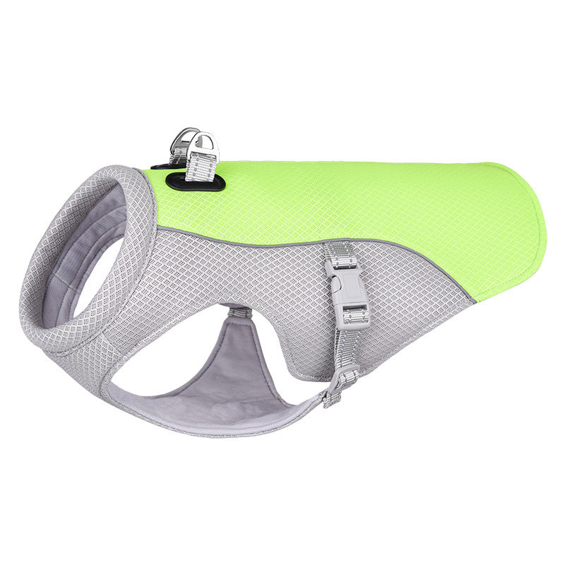 Gilet rafraîchissant d'été pour animaux de compagnie, résistant à la chaleur, vêtements respirants et résistants au soleil pour petits et grands chiens, marche en plein air