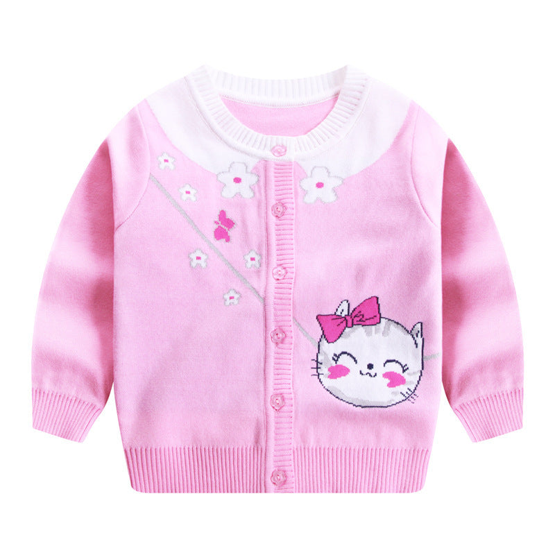 Pull Enfant Col Marine Kitty