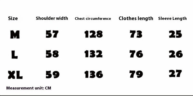 Fashion Letter Print Short-sleeve T-shirt Men