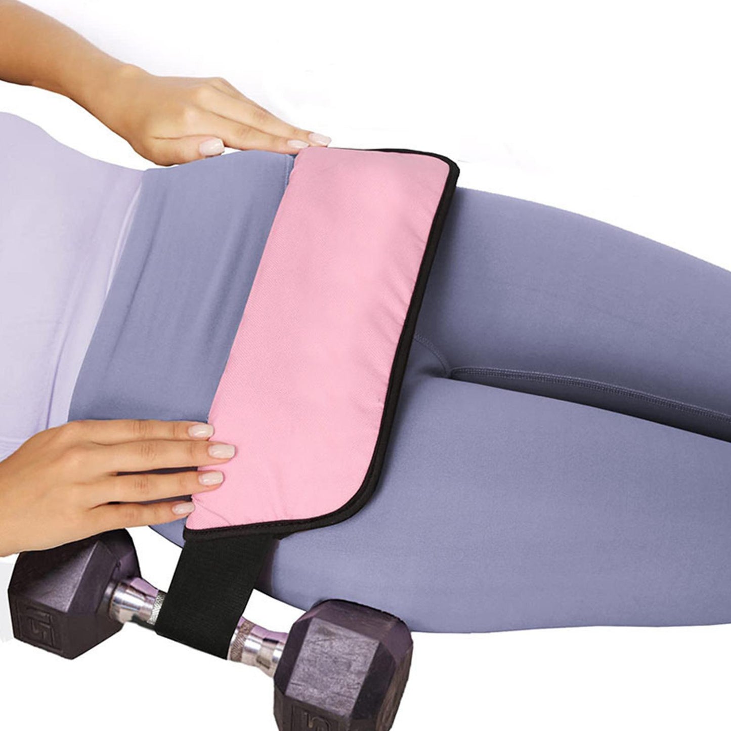 Ejercicio con cinturón de empuje de glúteos, sentadilla inversa