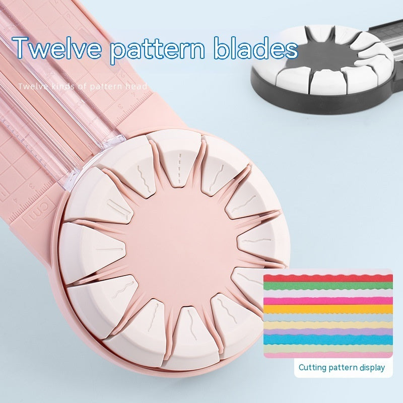 Coupe-papier multifonctionnel 12 en 1, Machine de découpe de papier en plastique à points