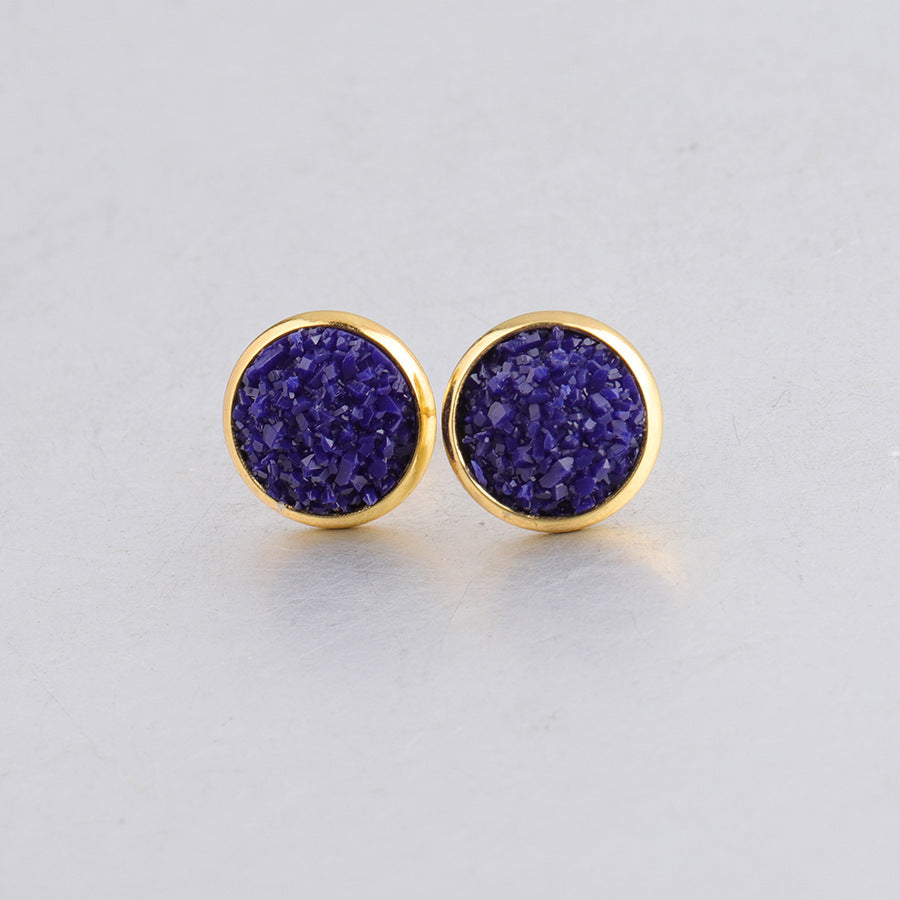 Boucles d'oreilles à tige étoilées en acier inoxydable plaqué or