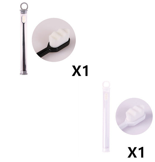 Brosse à dents Ultra-fine, poils Super doux, nettoyage en profondeur, Portable, outils de soins bucco-dentaires, nettoyage buccal, voyage