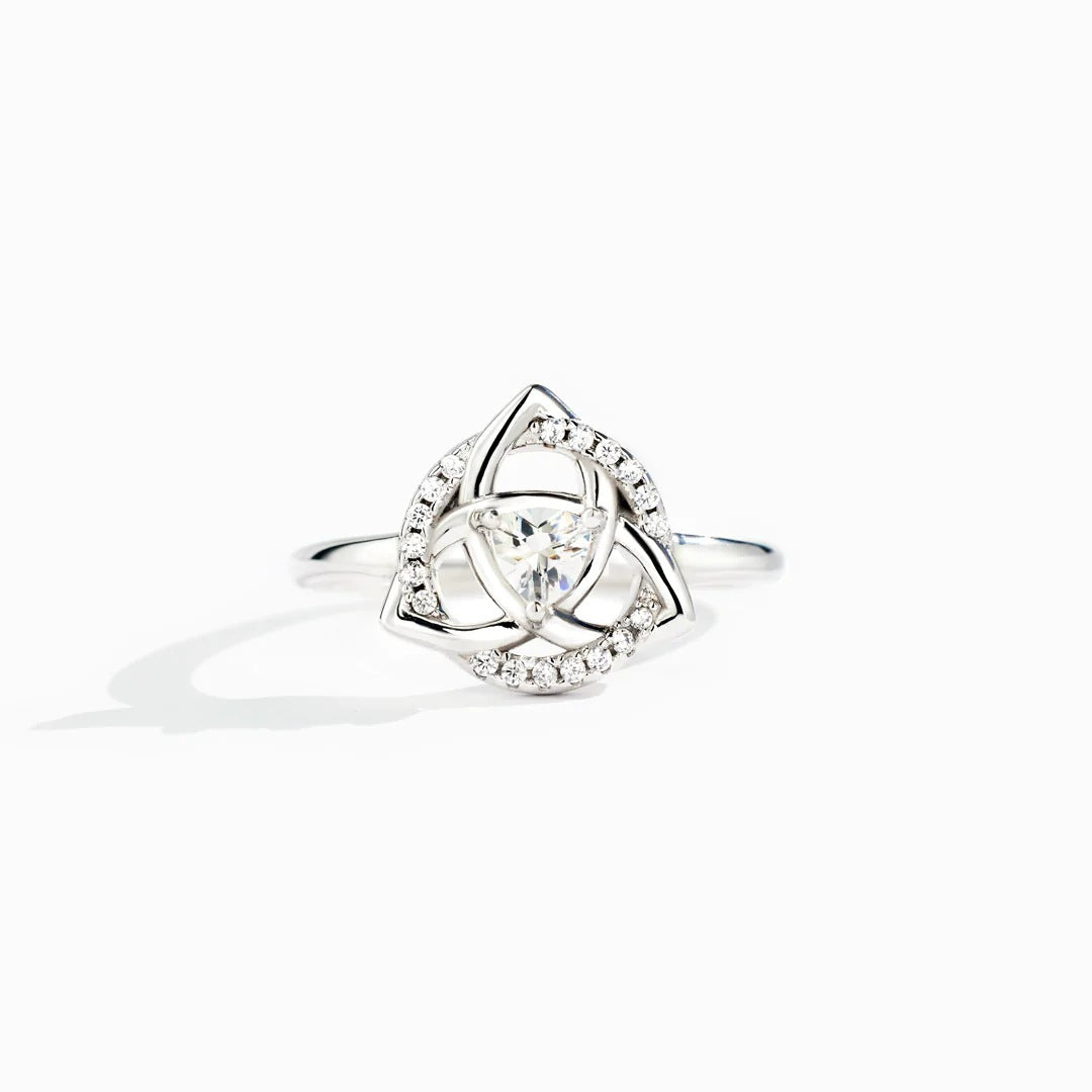 Bague Zircon Femme Géométrique Simple Mode