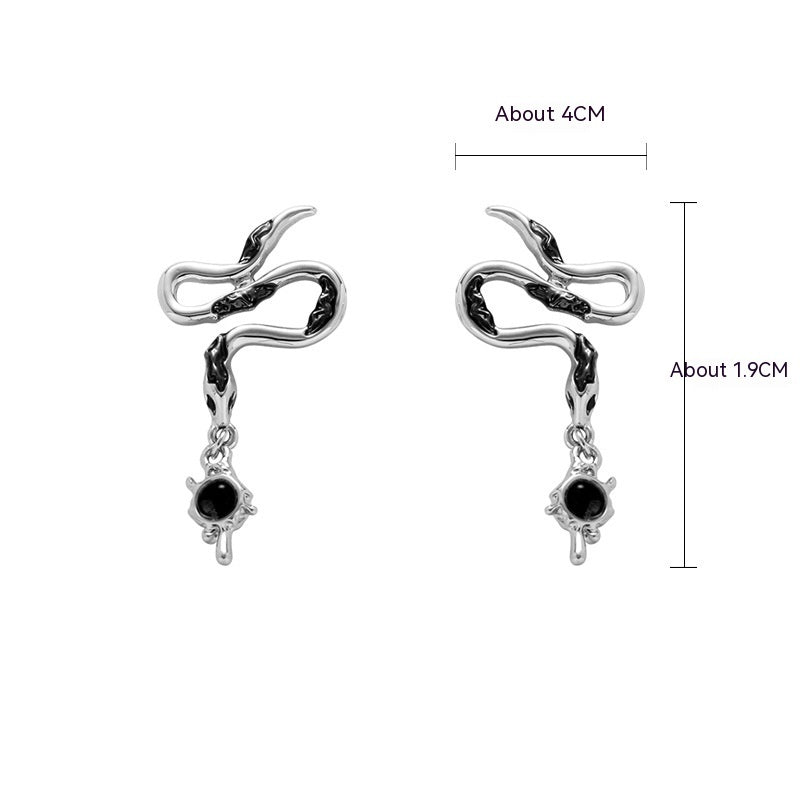 Black Snake Necklace For Women Temperament Wild