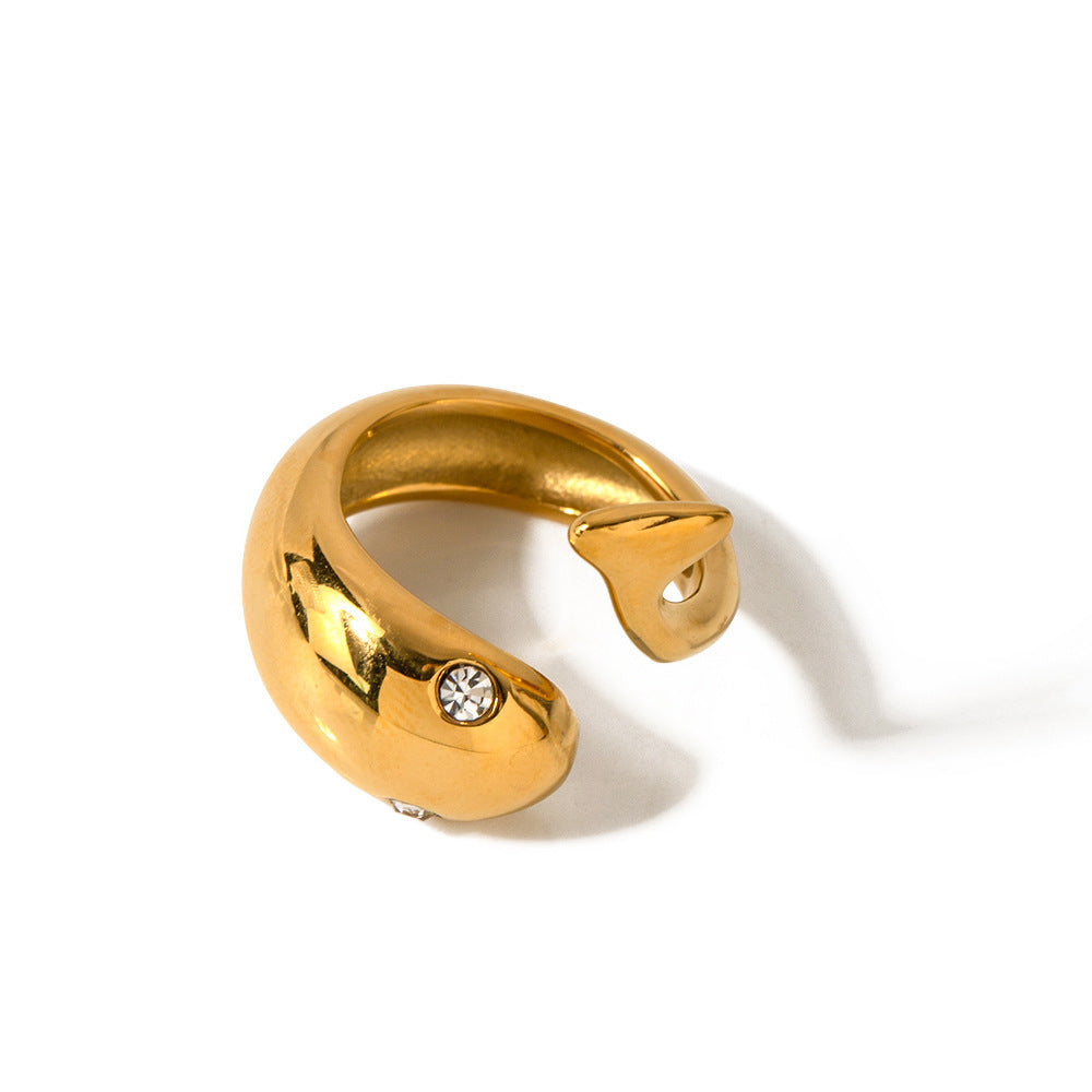 Etta Gold Serpent Ring