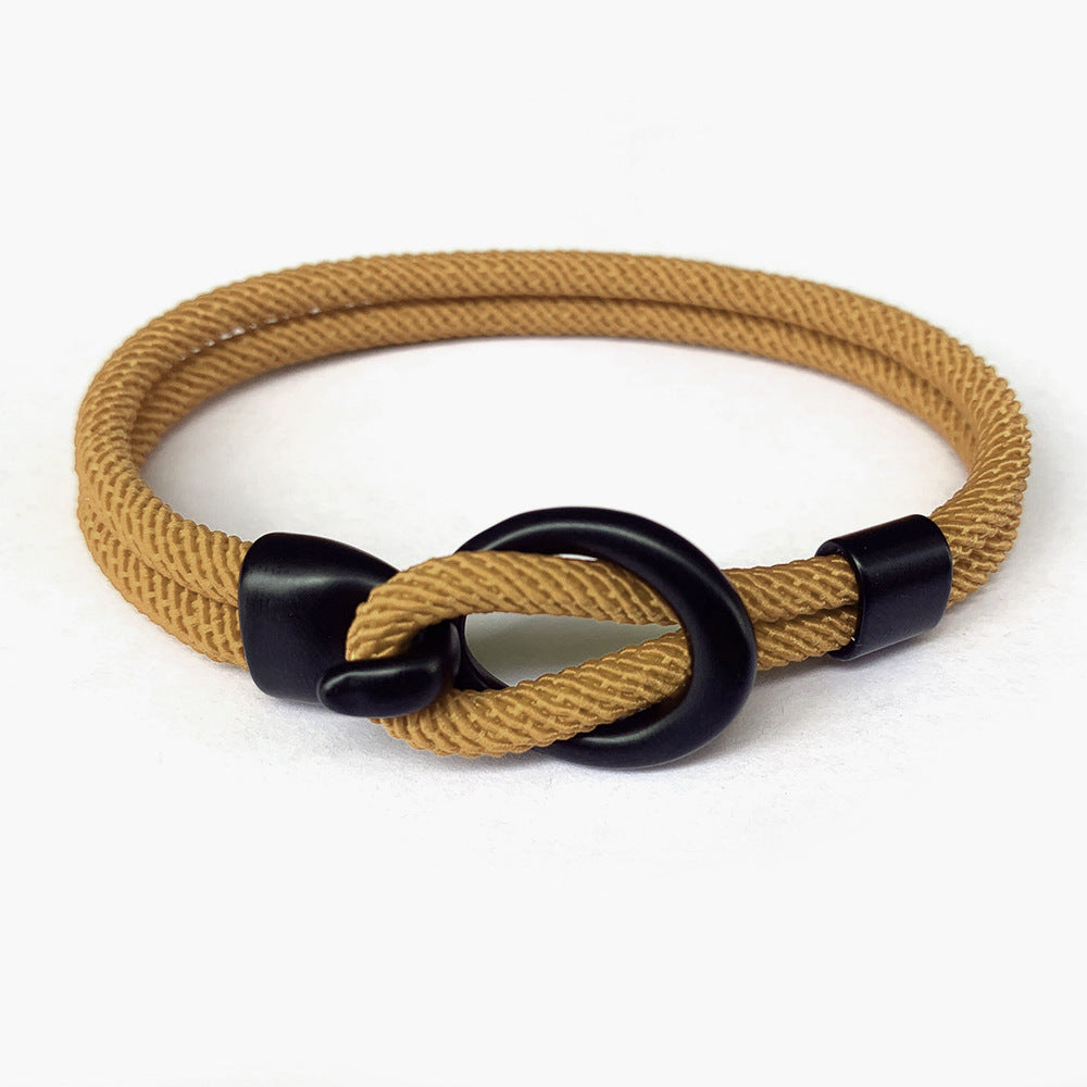 Pulsera tejida para hombre con personalidad simple