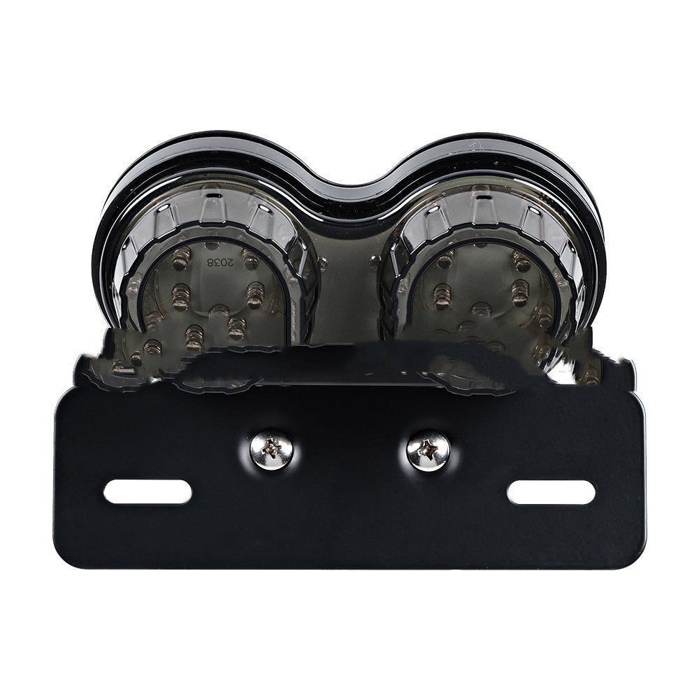 Luz trasera LED modificada para motocicleta, luz de freno, señal de giro, luz trasera, doble cabezal