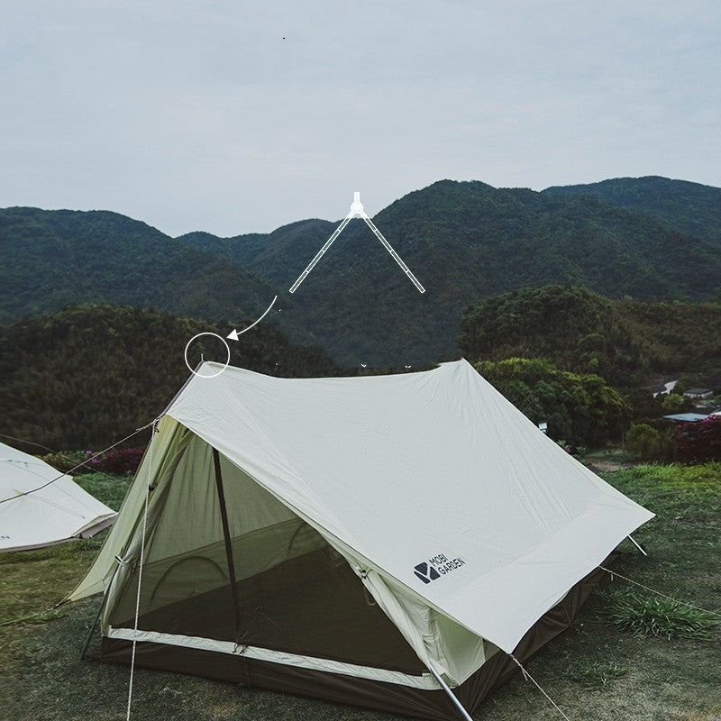 Tente de Camping en coton pour Camping en plein air, lumière familiale exquise, grand espace de luxe