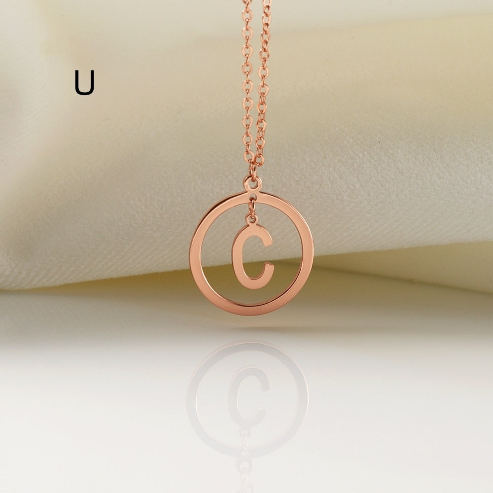Collier de lettres polyvalent en cuivre