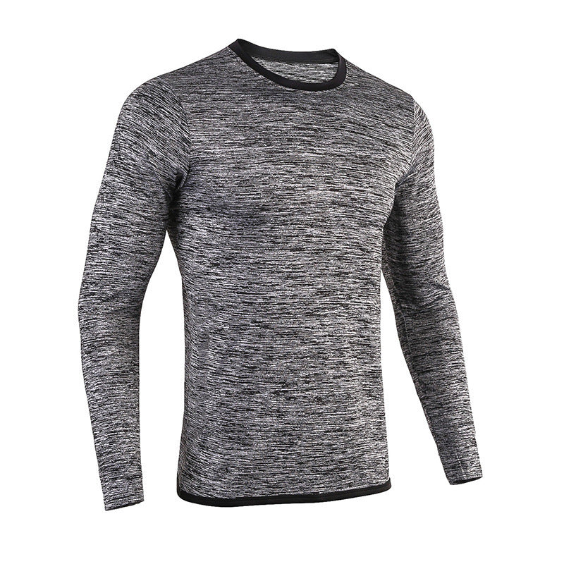 Ventes directes d'usine séchage rapide Sports de plein air vêtements de Fitness vêtements de sport à manches longues basket-ball pour hommes collants de Compression