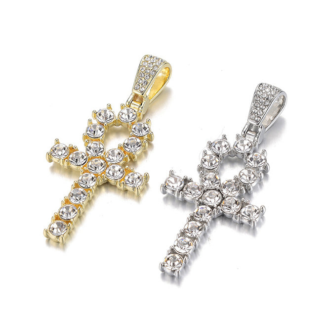 Versatile And High-end Zirconia Cross Necklace