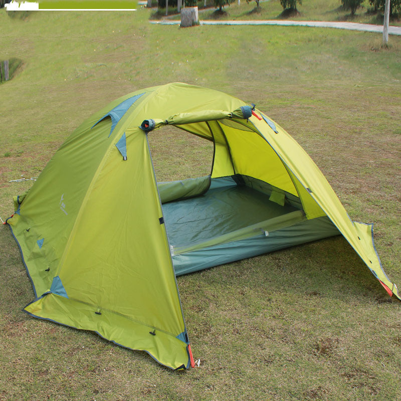 Tente de Camping Double Double poteau en aluminium Anti-tempête voyage Camping
