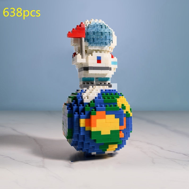 Mini Micro fusée blocs de construction espace lune Satellite astronaute diamant briques constructeur jouets pour enfants cadeaux