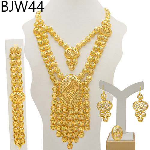 24K Gold Plated Banquet Necklace Suit