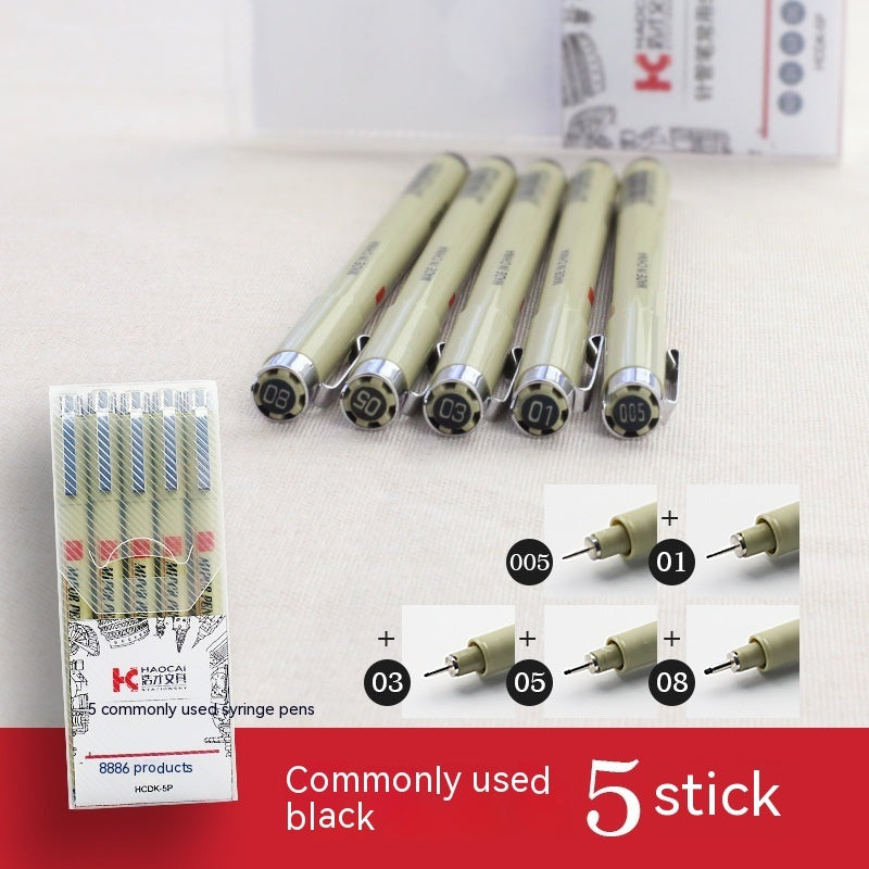 Stylo à aiguille à crochet uniquement pour l'art, dessin peint à la main, stylo à croquis