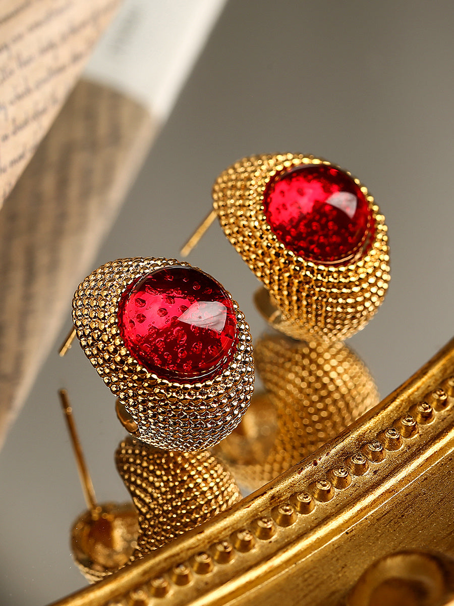 Boucles d'oreilles épingles en cristal et argent pour femmes