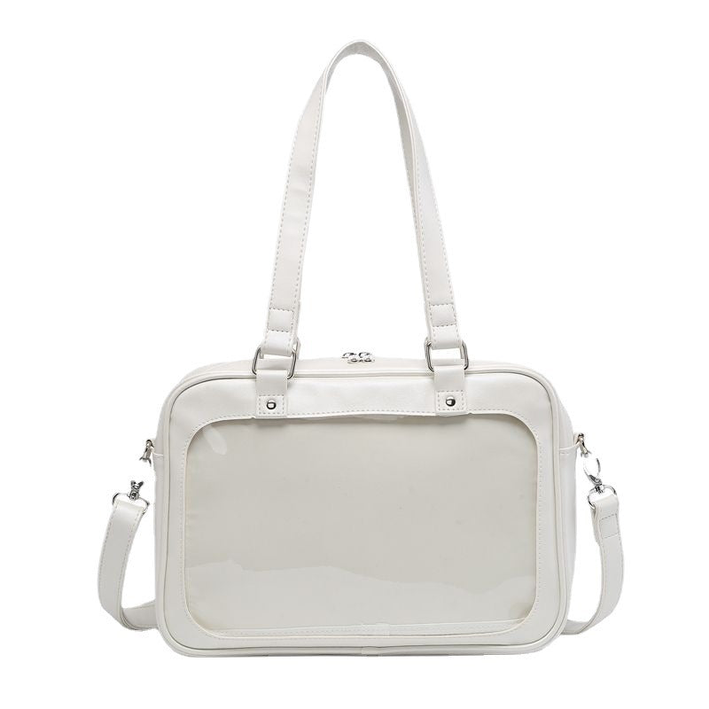 Transparent Badge Cartoon Backpack