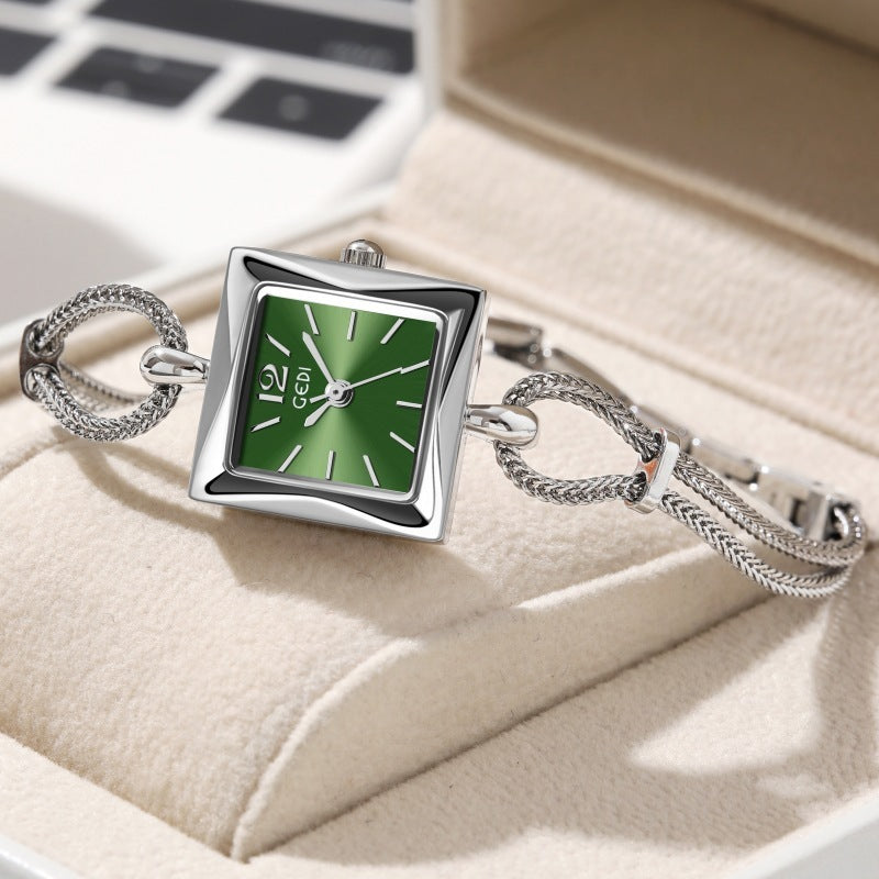 Montre-Bracelet en alliage, petite plaque carrée Simple de haute qualité, Style Antique