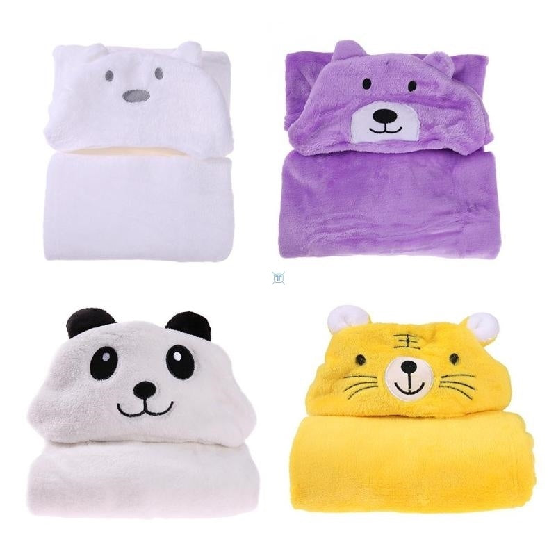 Serviette de bain à capuche pour enfants, peignoir pour bébé, serviette en forme d'animal mignon
