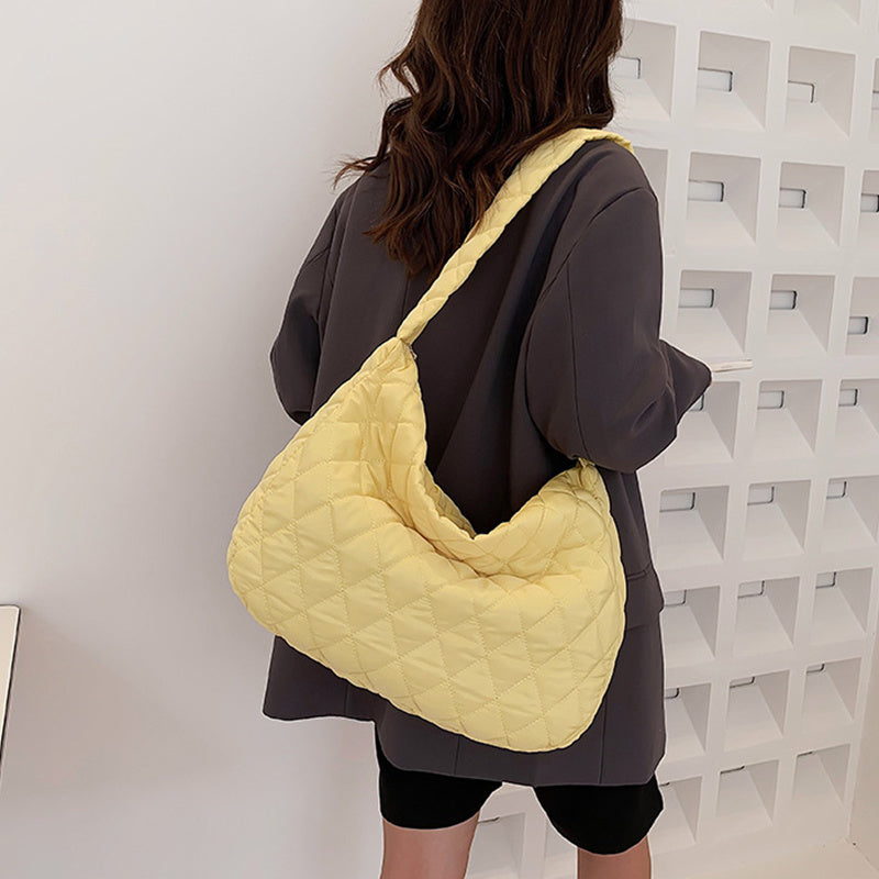 Sacs personnalisés d'hiver pour femmes, sac à bandoulière avec couture en losange, sacs à main de Shopping décontractés pour les déplacements