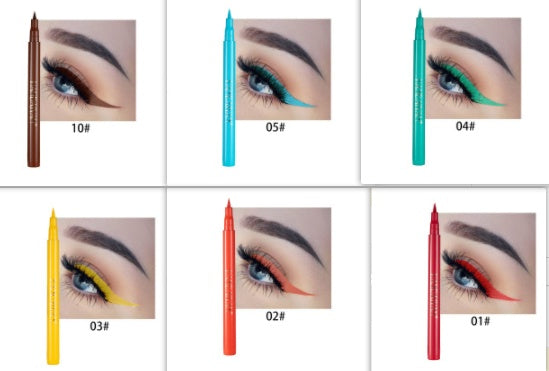 DIY Color Painting Is Not Easy To Smudge Matte Eyeliner