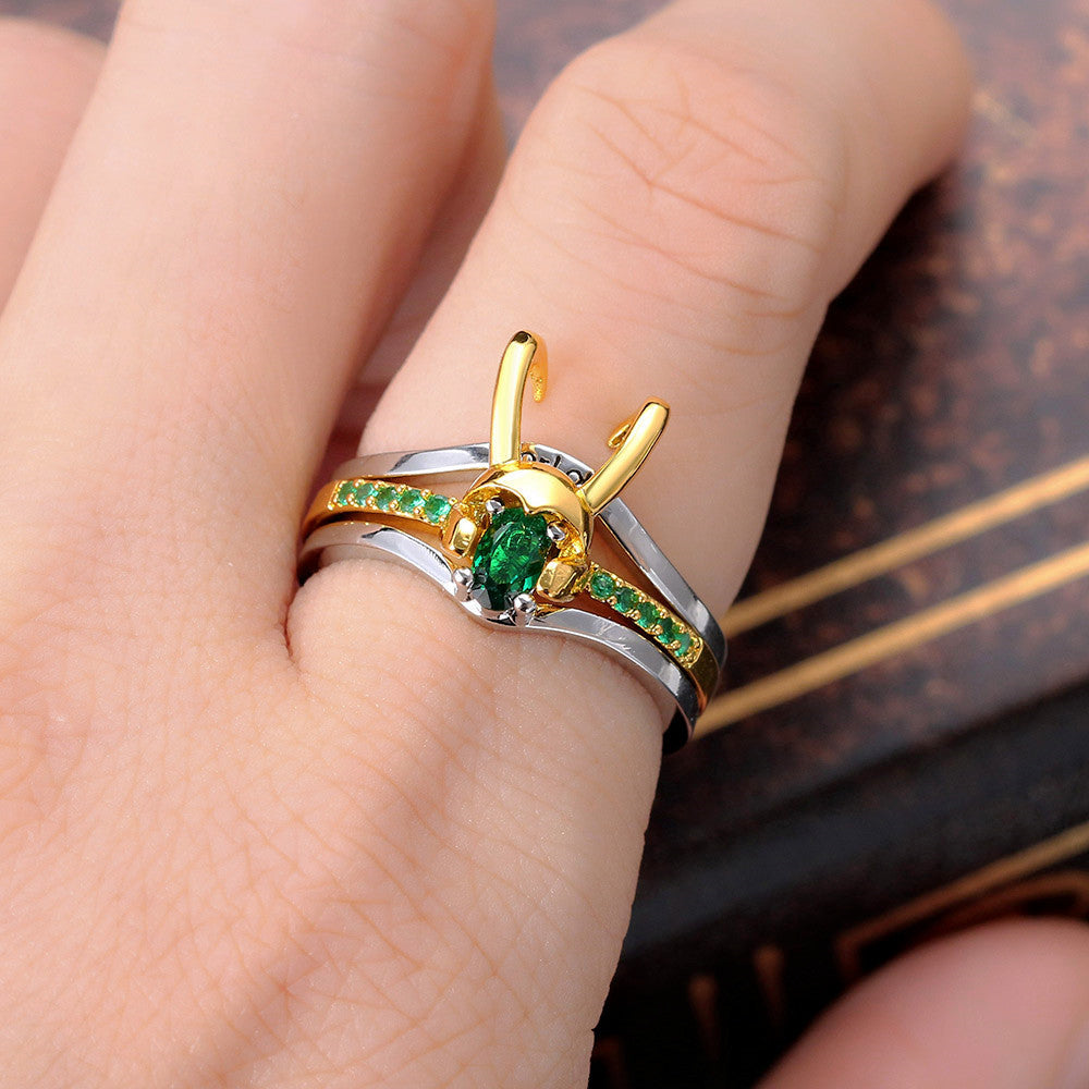 Bague créative trois-en-un Europe et Amérique