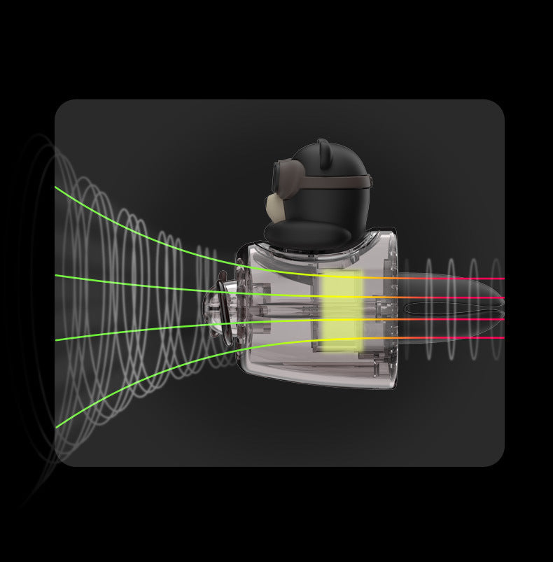 Dessin animé mignon créatif petit ours noir voiture sortie d'air aromathérapie