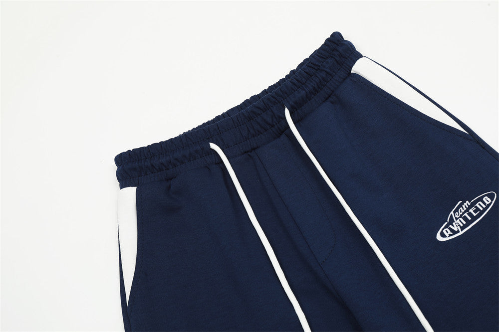 Men's Side Striped Stitching Straight Casual Pants