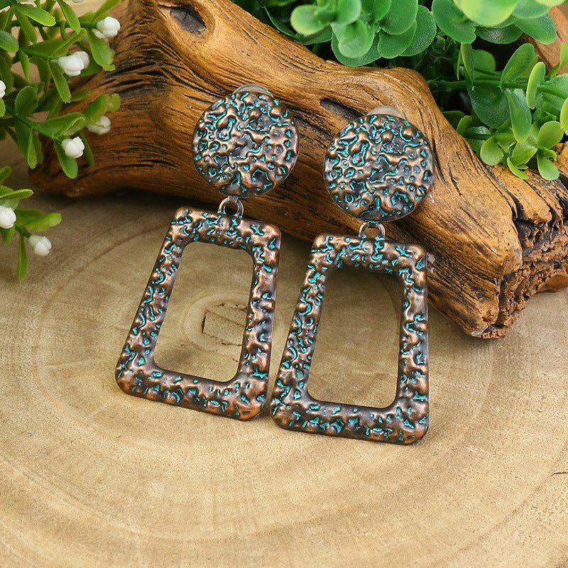 Boucles d'oreilles géométriques à la mode pour femmes