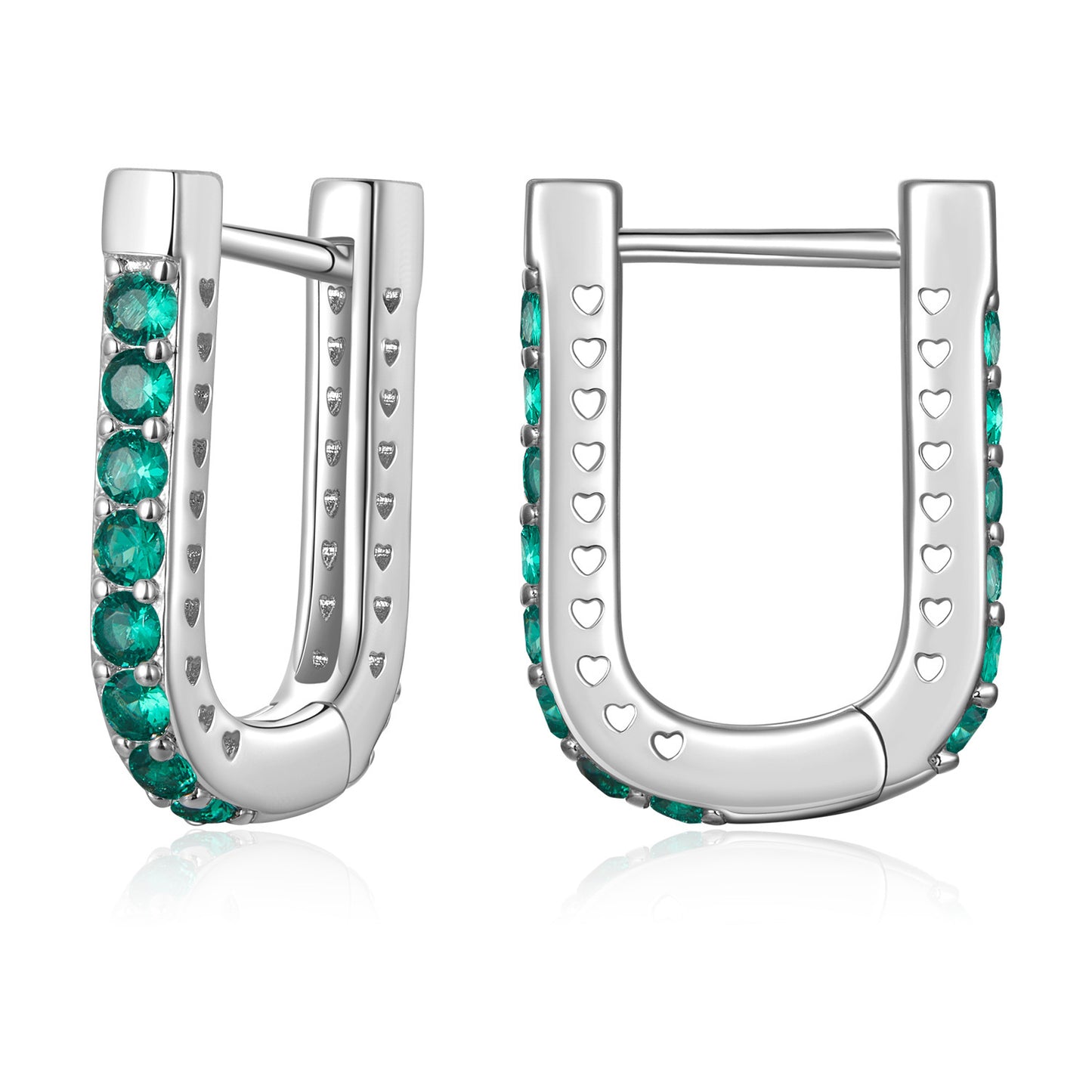 Clip d'oreille classique en forme de U, vêtements personnalisés européens et américains, perceuse de gang, boucles d'oreilles en alliage de cuivre