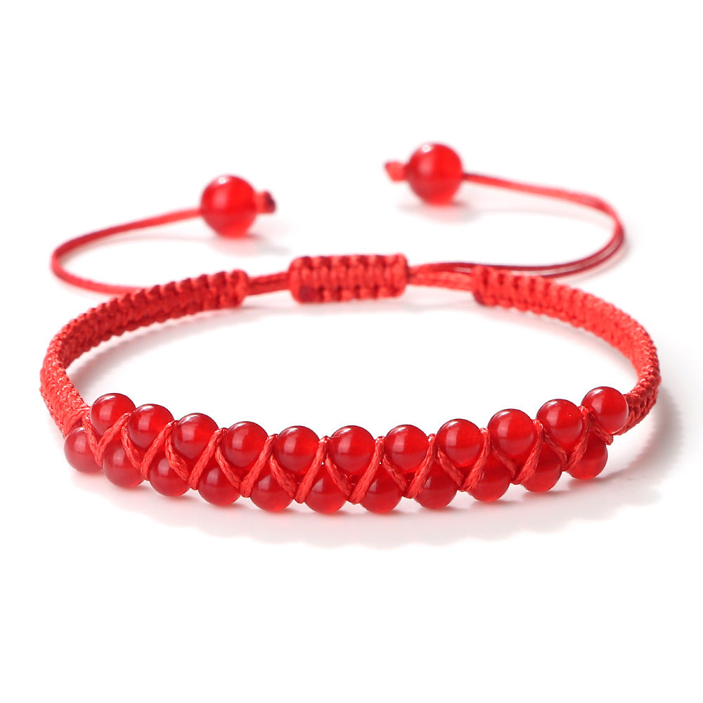 Bohemian Style Fashion Accessories Friendship Rope Bracelet Double Row Beads
