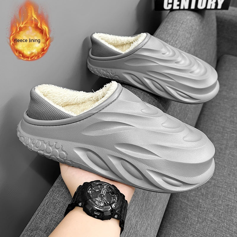 Pantoufles en coton pour hommes hiver