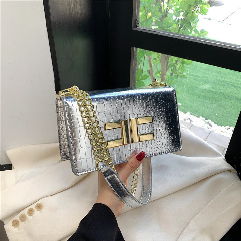 Snakeskin Chain Women's Bag Candy Color