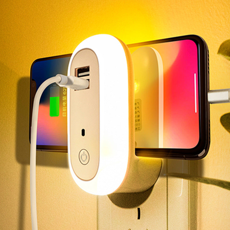 Lampe murale LED avec télécommande USB, variateur de synchronisation, veilleuse Simple, pour chambre à coucher, salon, couloir, prise de lampe murale LED