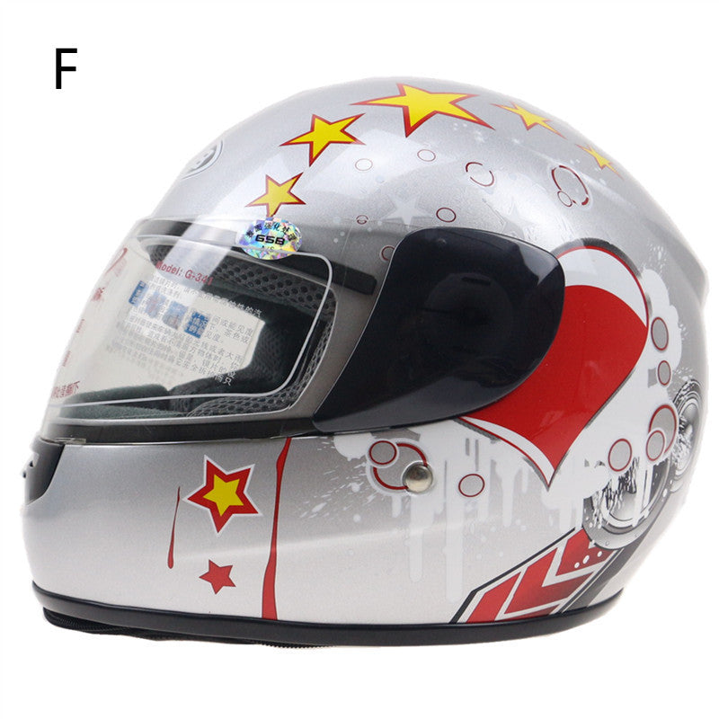 Casco De Kart Para Niños Cabeza De Moto Para Niños