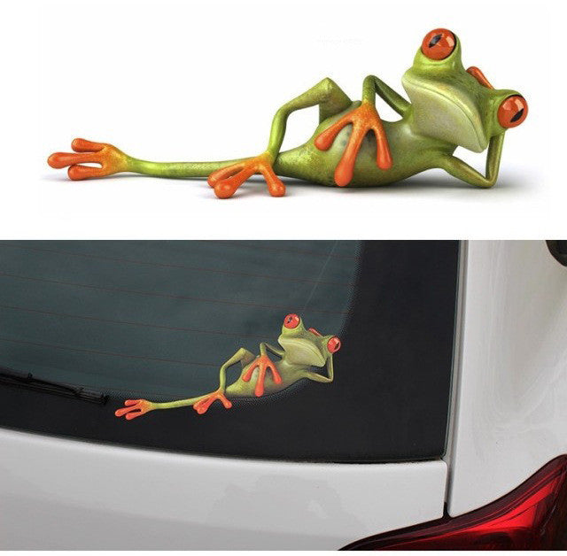 Autocollant drôle de grenouille de couverture de cicatrice de carrosserie de voiture
