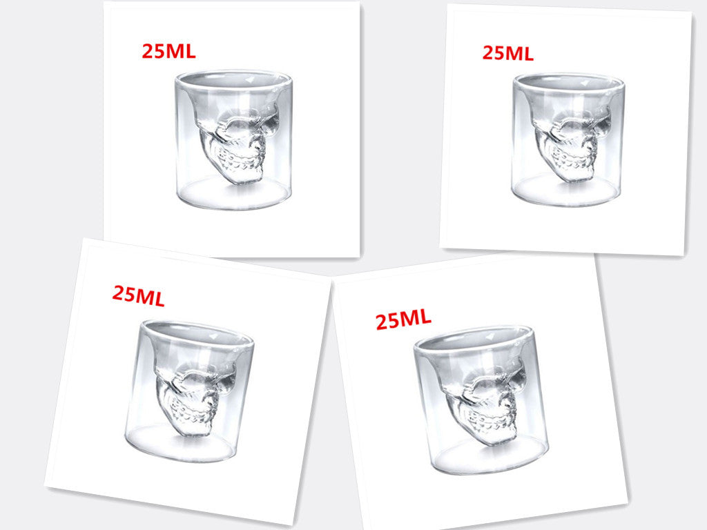 Calavera Calavera Doble Cristal Transparente