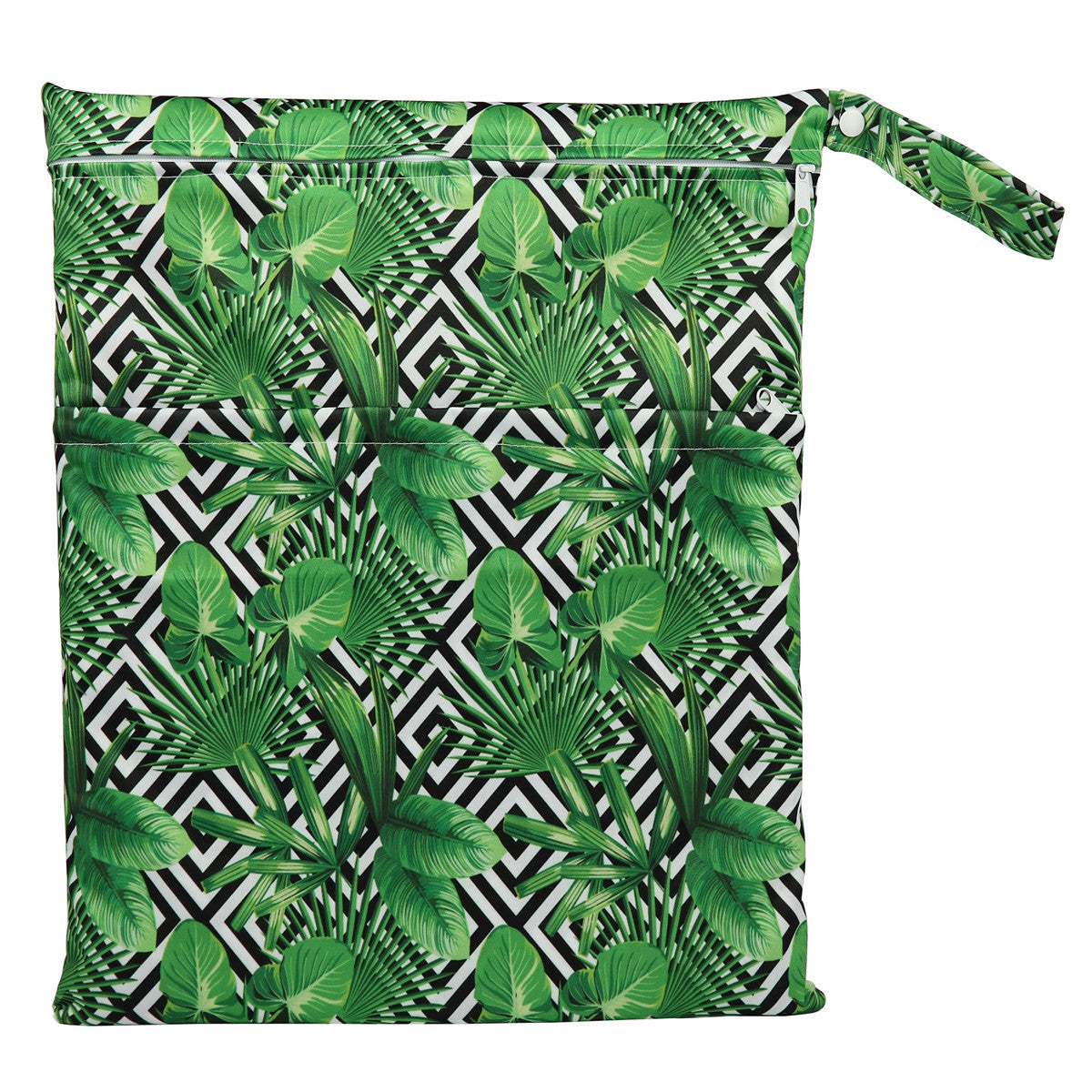 Bolsa de pañales con errores de gran capacidad y doble bolsillo, tamaño mediano