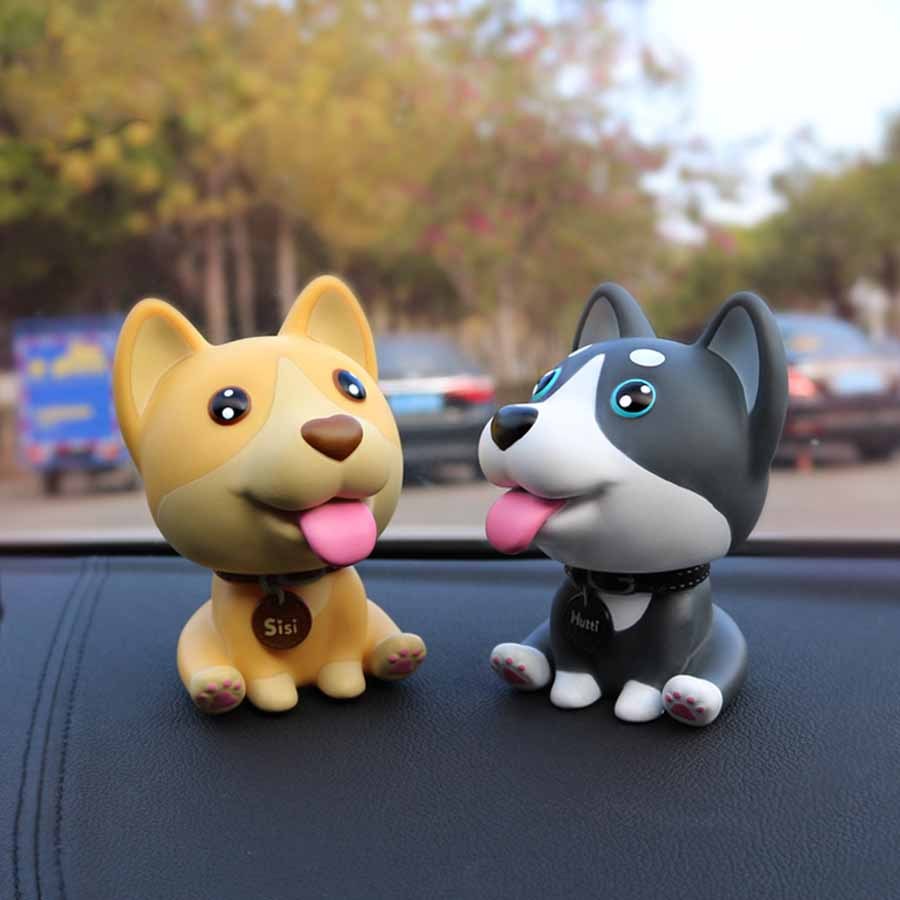 Juguetes para el salpicadero del coche, muñecos con cabeza móvil que mueve la cabeza, accesorio para coche, decoración Interior, adornos para coche, regalos bonitos