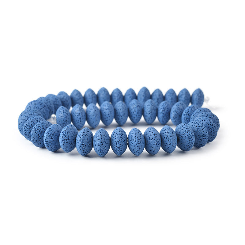 Perles rondes en roche volcanique, accessoires d'ornement DIY