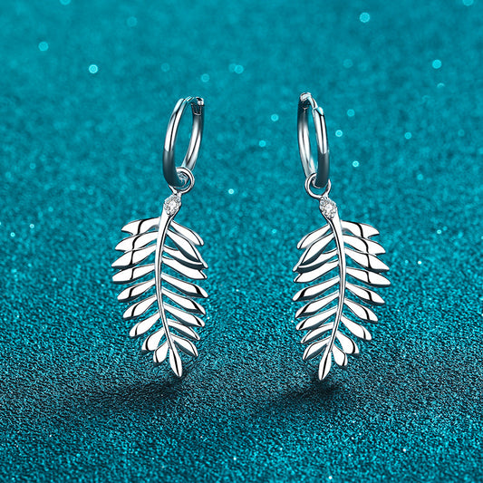 Boucles d'oreilles clips d'oreille en moissanite en argent sterling 925